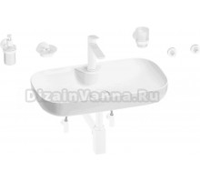 Комплект 9 в 1 Wellsee Croquis 2.0 201005840 глянцевый белый, матовый белый