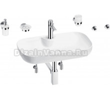 Комплект 9 в 1 Wellsee Croquis 2.0 201005841 глянцевый белый, хром