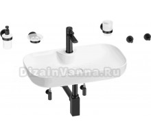 Комплект 9 в 1 Wellsee Croquis 2.0 201005842 глянцевый белый, матовый черный