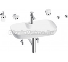 Комплект 9 в 1 Wellsee Croquis 2.0 201005846 глянцевый белый, хром