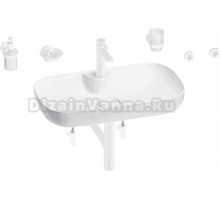 Комплект 9 в 1 Wellsee Croquis 2.0 201005855 глянцевый белый, матовый белый