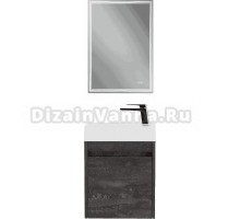 Мебель для ванной комнаты Art&Max Family-M 50 подвесная, iron stone, с дверцей