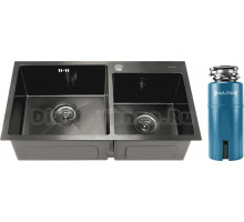 Комплект Мойка Melana S7843HB + Измельчитель Paulmark Intenso I-PRO 1000