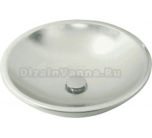 Накладная раковина Migliore Arena 46 глянцевое серебро, серебро, круглая, искусственный камень