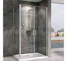 Душевой уголок Abber Sonnenstrand AG04100C-S75 100x75, профиль хром, стекло прозрачное