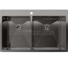 Мойка кухонная Rivelato Rinox 8050 B2 PVD black