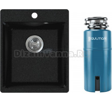 Комплект Мойка NOVA, 51-42, черная + Измельчитель Paulmark Intenso