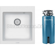 Комплект Мойка Point Моко 47, белая + Измельчитель Paulmark Intenso