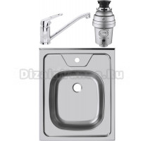 Комплект Мойка Ukinox Стандарт + Смеситель Domaci Равенна + Измельчитель Zorg Inox D