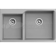 Мойка кухонная Rivelato Axel X-90D grigio metallizzato