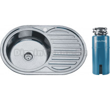 Комплект Мойка РМС MD6 MD6-7750OVL, L + Измельчитель Paulmark Intenso