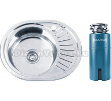 Комплект Мойка РМС MD6 MG6-5745OVL, L + Измельчитель Paulmark Intenso