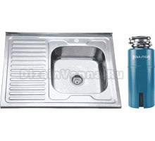 Комплект Мойка РМС MD6 MG6-8060R, R + Измельчитель Paulmark Intenso