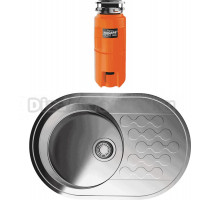 Комплект Мойка Omoikiri Kasumigaura 77 + Измельчитель Nagare slim 500