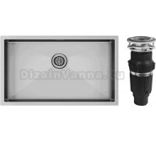 Комплект Мойка Paulmark Gerberg PM257444-BS, брашированная нержавеющая сталь + Измельчитель Bone Crusher BC 610-AS