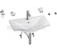 Комплект 9 в 1 Wellsee Bisou 201007321 глянцевый белый, хром