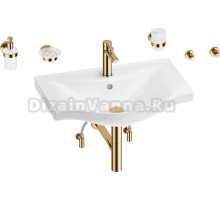 Комплект 9 в 1 Wellsee Bisou 201007328 глянцевый белый, золото