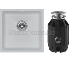 Комплект Мойка Paulmark Lumi LU45-WH + Измельчитель Bone Crusher BC BC 910 AS