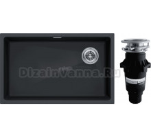 Комплект Мойка Paulmark Lumi LU74SK-AN, антрацит + Измельчитель Bone Crusher BC 810-SL Slim Line