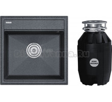 Комплект Мойка Paulmark Stepia 50 PM115051-DG, графит + Измельчитель Bone Crusher BC 810-AS