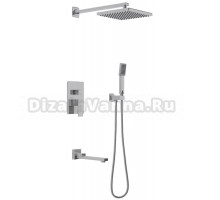 Душевой комплект Berges Nardis 3S 071010 С ВНУТРЕННЕЙ ЧАСТЬЮ, хром