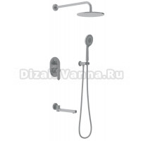 Душевой комплект Berges Nardis 3R 071013 С ВНУТРЕННЕЙ ЧАСТЬЮ, хром