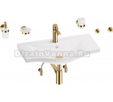 Комплект 9 в 1 Wellsee Bisou 201007358 глянцевый белый, золото