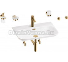 Комплект 9 в 1 Wellsee Eclatant 2.0 201007538 глянцевый белый, золото