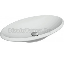 Накладная раковина Florentina Диана 69 жасмин, овальная, литьевой мрамор
