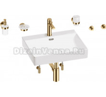 Комплект 9 в 1 Wellsee DeSire 201007558 глянцевый белый, золото