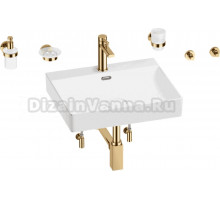 Комплект 9 в 1 Wellsee DeSire 201007568 глянцевый белый, золото