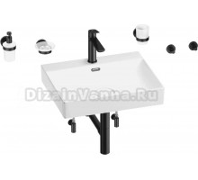 Комплект 9 в 1 Wellsee DeSire 201007572 глянцевый белый, матовый черный