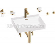 Комплект 9 в 1 Wellsee DeSire 201007573 глянцевый белый, золото