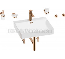 Комплект 9 в 1 Wellsee DeSire 201007574 глянцевый белый, розовое золото