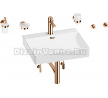 Комплект 9 в 1 Wellsee DeSire 201007579 глянцевый белый, розовое золото