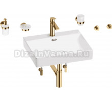 Комплект 9 в 1 Wellsee DeSire 201007583 глянцевый белый, золото