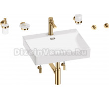 Комплект 9 в 1 Wellsee DeSire 201007588 глянцевый белый, золото