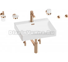 Комплект 9 в 1 Wellsee DeSire 201007589 глянцевый белый, розовое золото