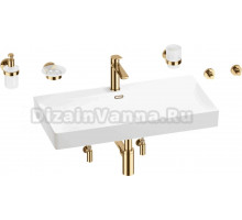 Комплект 9 в 1 Wellsee Bromance 201007603 глянцевый белый, золото