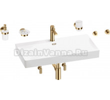 Комплект 9 в 1 Wellsee Bromance 201007608 глянцевый белый, золото