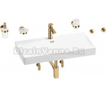 Комплект 9 в 1 Wellsee Bromance 201007613 глянцевый белый, золото