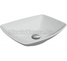 Накладная раковина Florentina Моника 56 жасмин, прямоугольная, литьевой мрамор