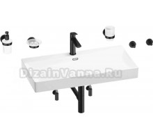 Комплект 9 в 1 Wellsee Bromance 201007622 глянцевый белый, матовый черный