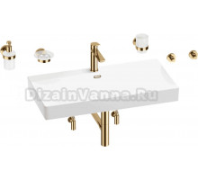 Комплект 9 в 1 Wellsee Bromance 201007623 глянцевый белый, золото