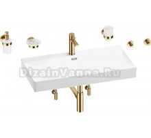 Комплект 9 в 1 Wellsee Bromance 201007638 глянцевый белый, золото