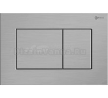 Кнопка смыва для унитаза Point Ника PN44081SB сталь, цвет брашированная сталь