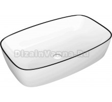 Накладная раковина Point Веста PN43702WB 62 глянцевая белая, прямоугольная