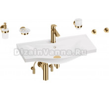 Комплект 9 в 1 Wellsee Bisou 201007393 глянцевый белый, золото