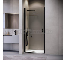 Душевая дверь в нишу RGW Leipzig LE-003-B 600х1950 профиль черный, стекло прозрачное