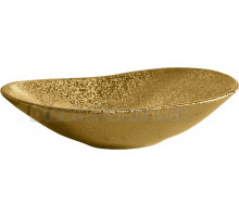 Накладная раковина Point Сатурн PN43903GB 64 глянцевое золото, овальная